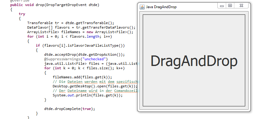 Java Drag And Drop Swing Beispiel St Page